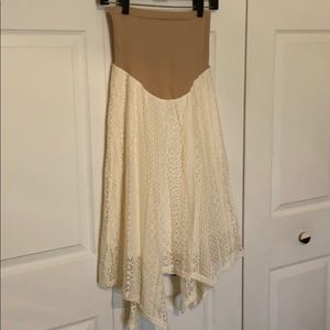 NEW Cream Lace Maternity Skirt